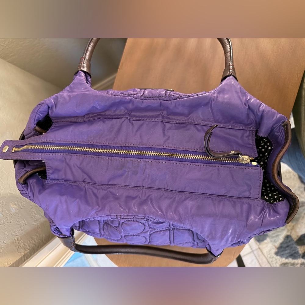 Kate Spade Purple Quilted Shoulder Bag - Picture 9 of 14